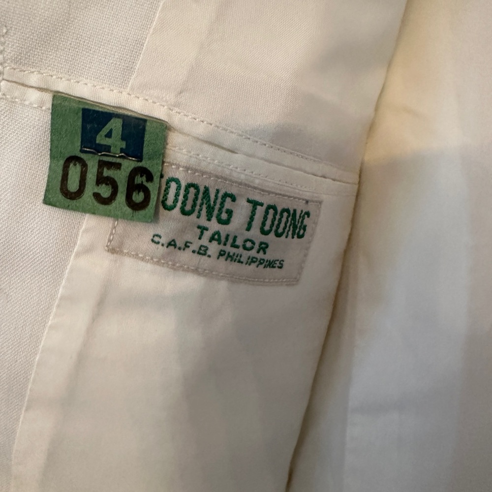 Elegant Vintage White tailored fit linen blazer - Picture 5 of 6